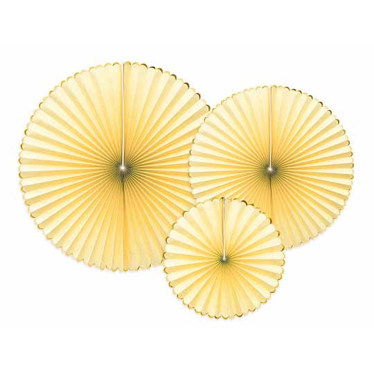 Decorative Rosettes Yummy, light yellow