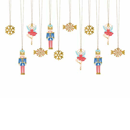 Christmas Gift tags Nutcracker, mix