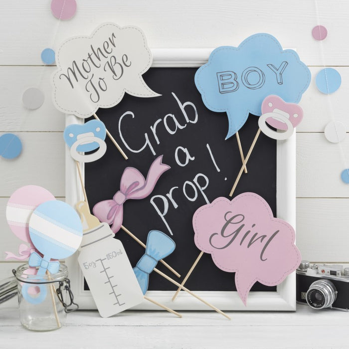 Baby Photo Booth Props-Little Lady Or Mini Mister