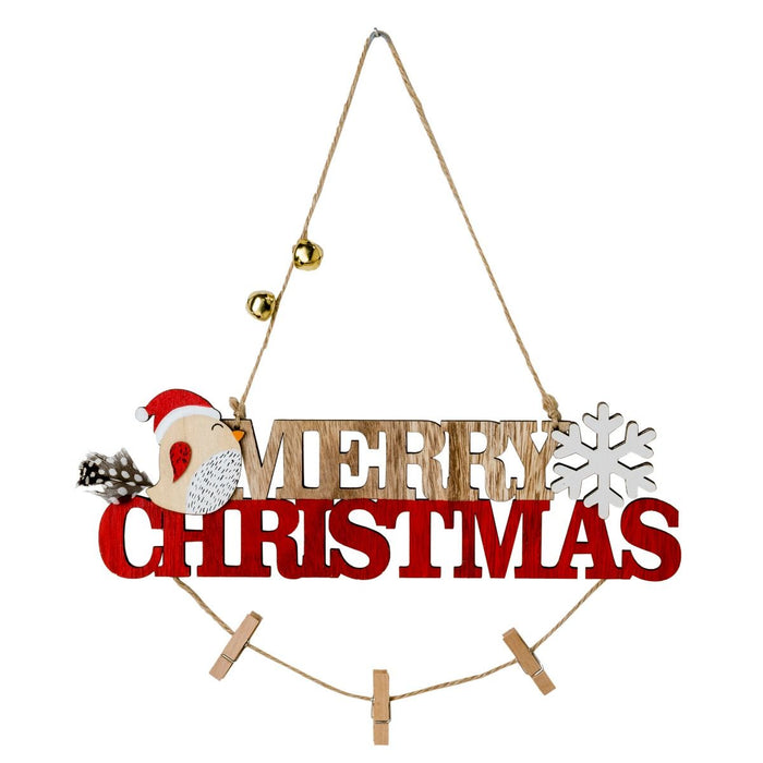 Merry Christmas Hanging Sign - 28x8,5cm