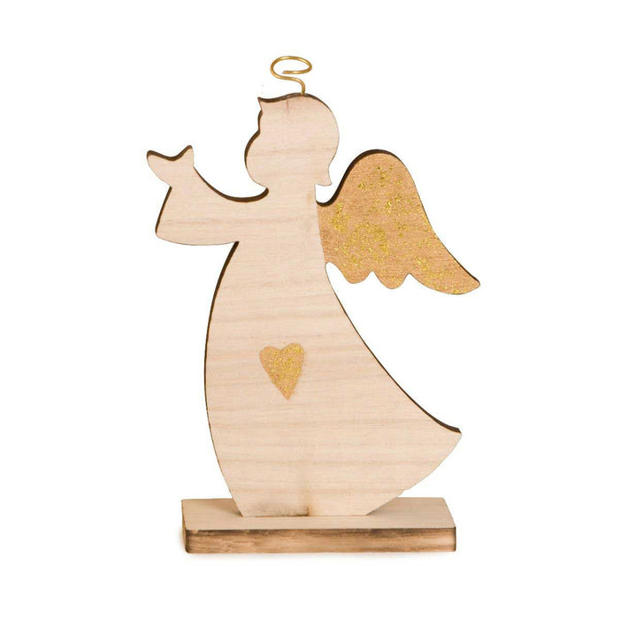 Angel Wood Decorative Figure