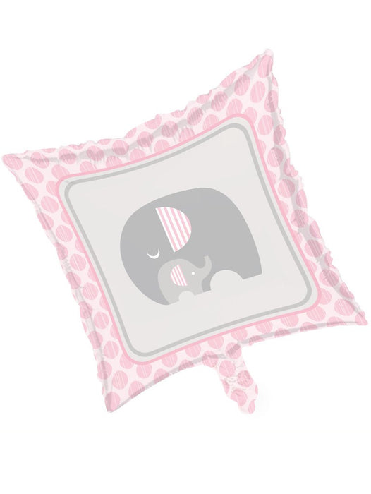 Sweet Baby Elephant Girl Foil Balloon