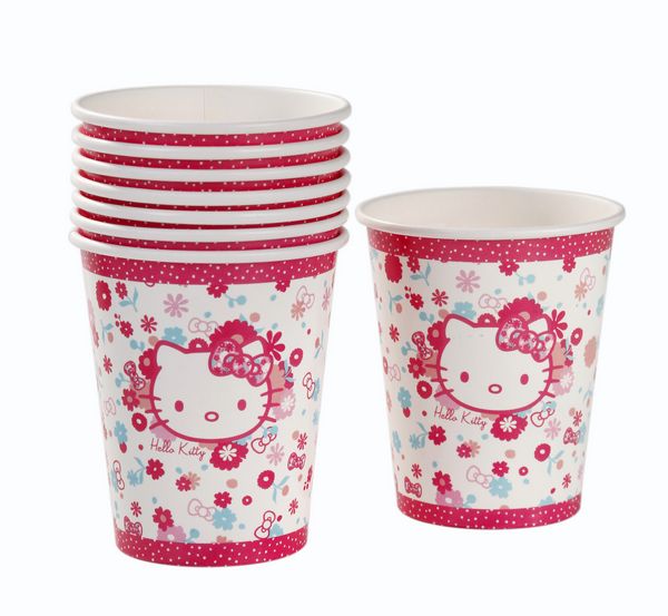 Hello Kitty Flowers Party Cups