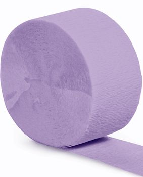 Lavender Crepe Paper Streamer - 24M