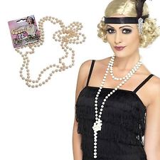 Fancy Dress Accessories Bead Necklace - Flapper Pe