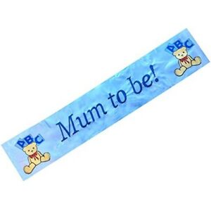 Blue Mum To Be Sash