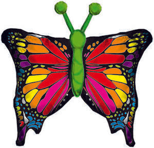 Colourful Monarch Butterfly Sparkle Foil Balloon