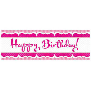 Perfectly Pink Birthday Giant Banner