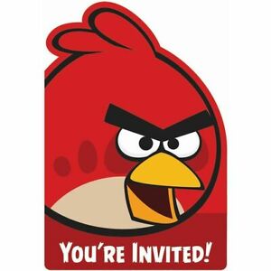 Angry Birds Invites - Party Invitation Cards