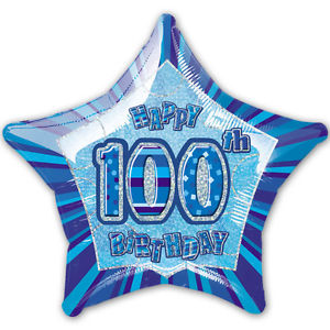 Dazzling Effects 100th 20'' Star Foil Balloon