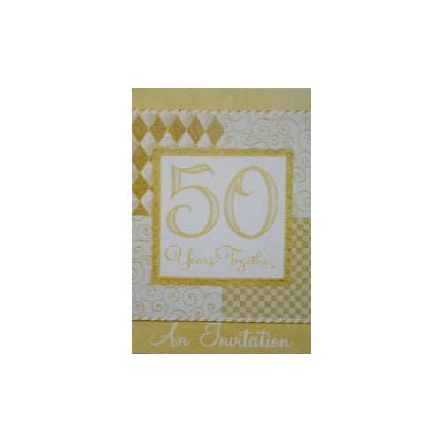 Invitations - 50th Anniversary - 8pk
