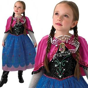 Musical And Light Up Anna Child Costume Medium — Bow Ribbon