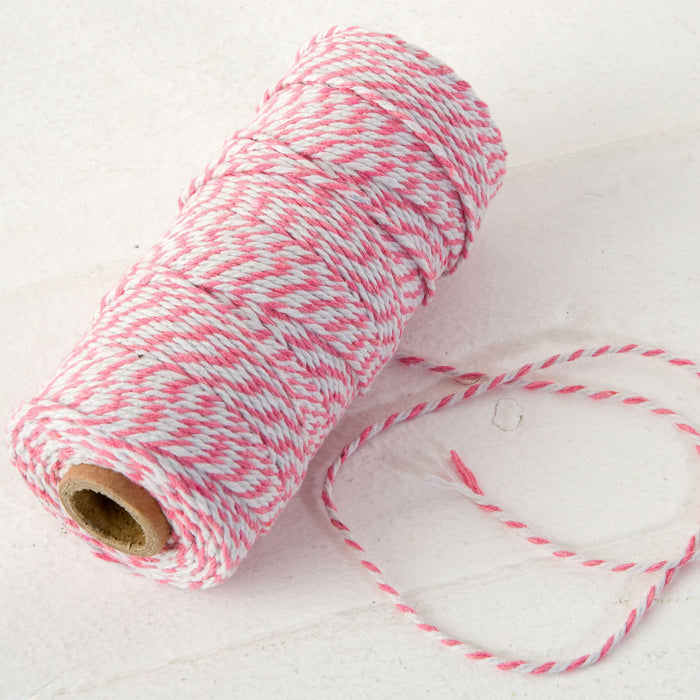 Baker's Twine - Pink and White - 100mt