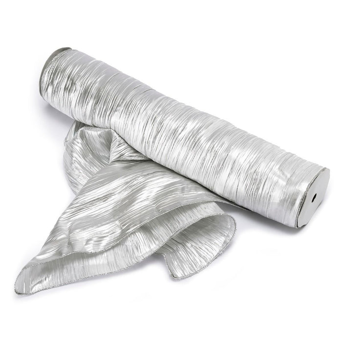 Moare Fabric Roll - Silver - 48cm x 9.1m