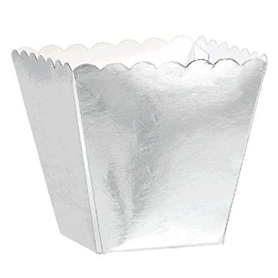 Silver Scallop Favour Boxes - 38x38x57mm