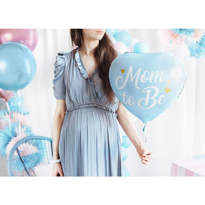 Foil balloon Mom to Be, 35cm, blue