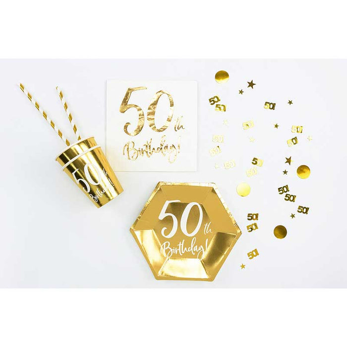 Metallic confetti, number 50, 15g