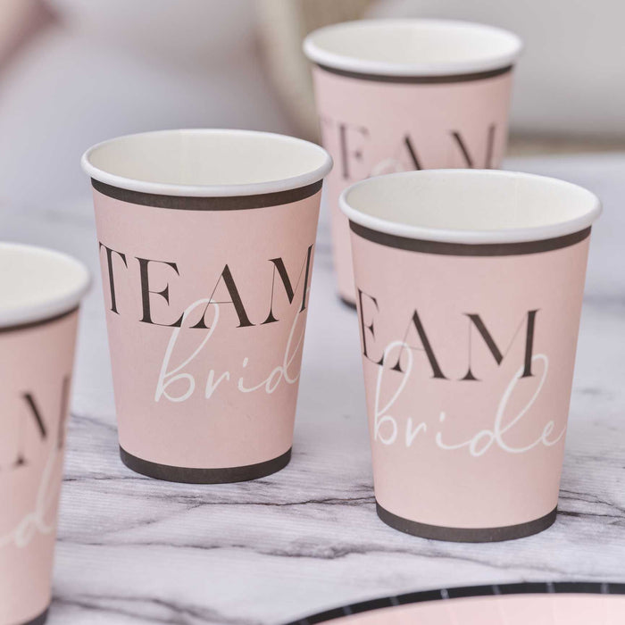 Team Bride Hen Party Paper Cups