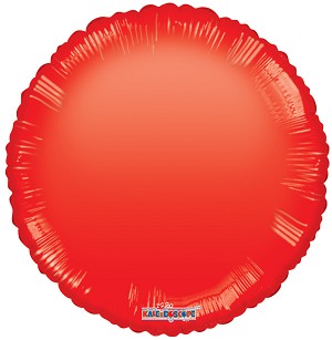 Balloon Foil Circle Shape - Gellibean Red 18''
