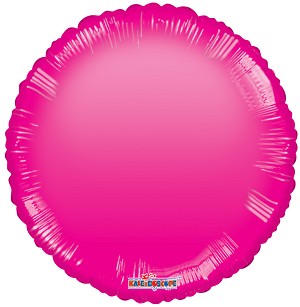 Balloon Foil Circle Shape - Gellibean Hot Pink 18''