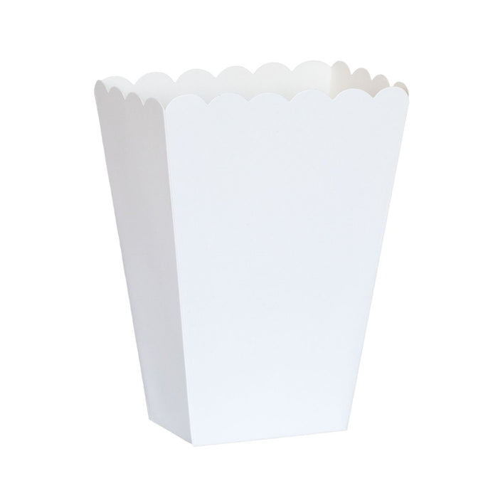 White Scallop Favour Boxes - 38x38x57mm