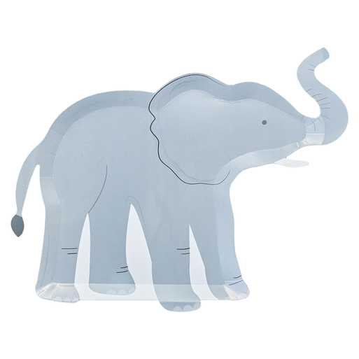 Elephant Paper Plates - 8pk