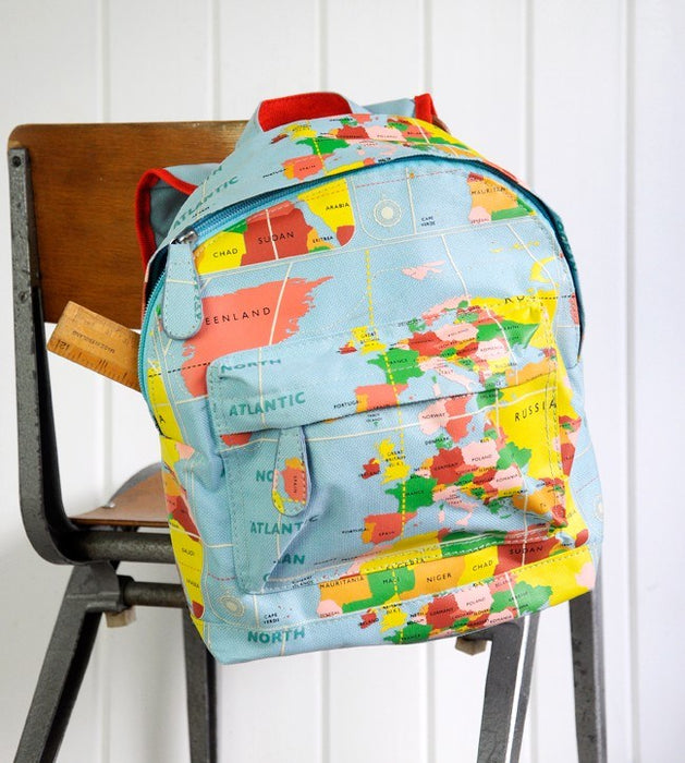 World Map - Mini Backpack