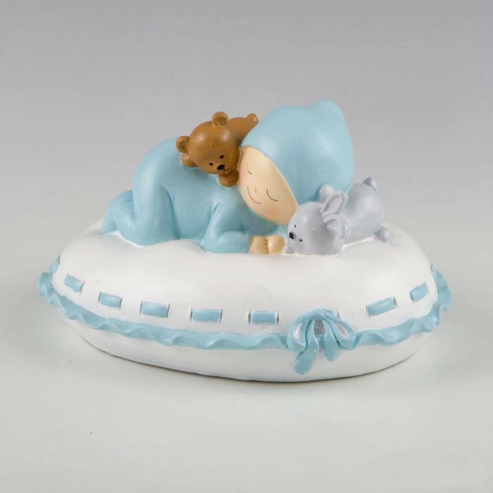 Baby Blue Pillow - Cake Topper / Money Box