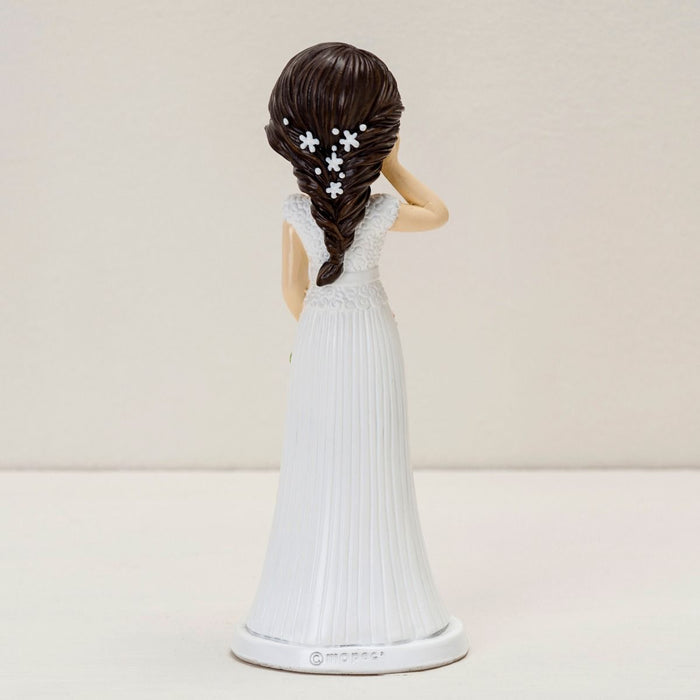 Cake Topper - Bride with Hand on Cheek